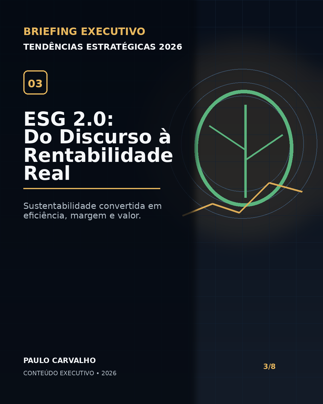 ESG 2.0: Do Discurso à Rentabilidade Real
